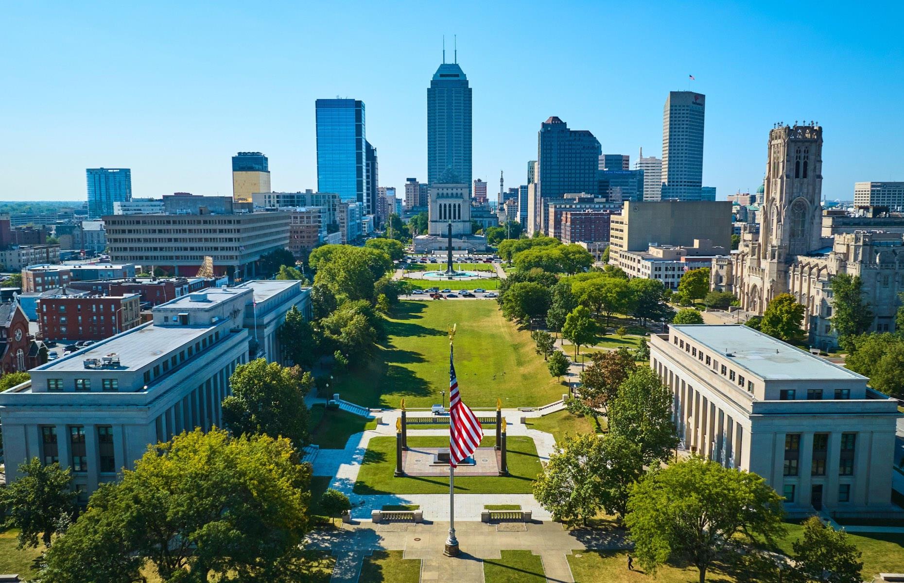 24. Indiana: Indiana War Memorial Plaza Historic District, Indianapolis